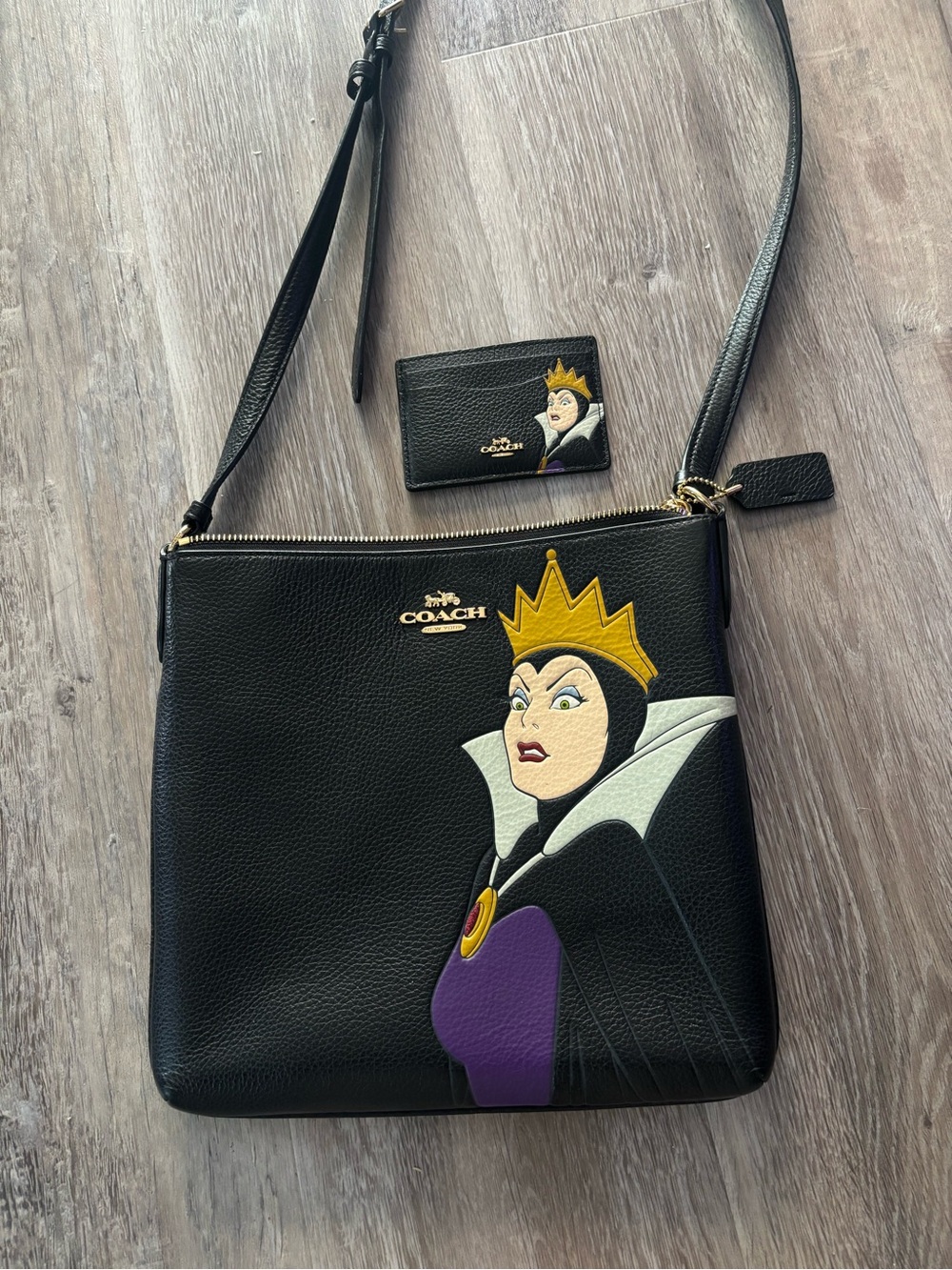 Coach Disney villains evil queen Crossbody with matching wallet